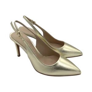 Slingback donna ALBANO Metallizzato Platino-5426-