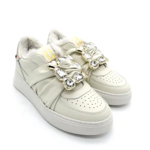 Sneaker pelle donna GIO+ Combi Luxury Latte - ADA40G -