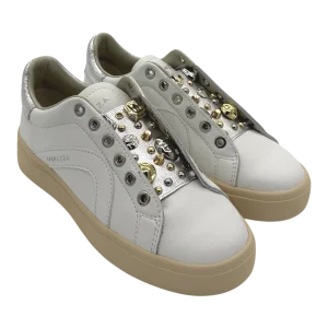 Sneakers donna Apepazza White Silver -Iris 01-