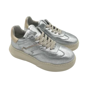 Sneakers pelle donna GIO+ Polvere Silver - Giada 203  -