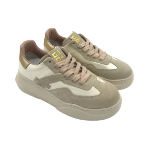 Sneakers pelle donna GIO+ Combi Champagne - Giada 208  -