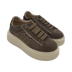 Sneakers pelle donna Janet & Janet Bronzo -J401-