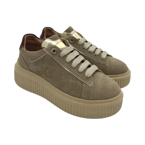 Sneakers pelle donna Janet & Janet Cappuccino -J402-