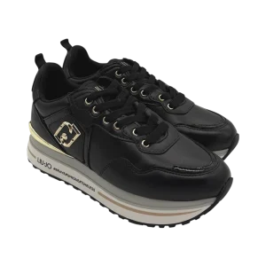 Sneakers pelle LIUJO Black  - Maxi Wonder 01 -
