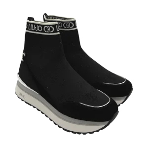 Sneakers pelle LIUJO Black  - Maxi Wonder 93 -