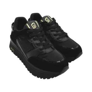 Sneakers pelle LIUJO Black  - Maxi Wonder 91 -