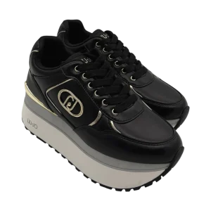 Sneakers pelle LIUJO Black  - Maxi Wonder plus 01 -