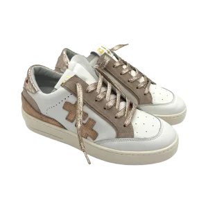 Sneakers pelle donna GIO+ Combi White Rose - VITTO 28  -