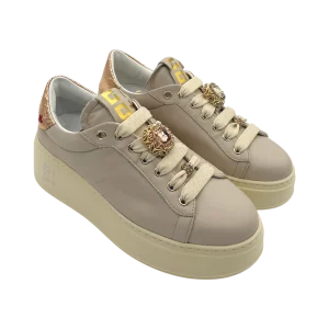 Sneakers pelle donna GIO+ Combi Corda Bottoni   - PIA344 A -