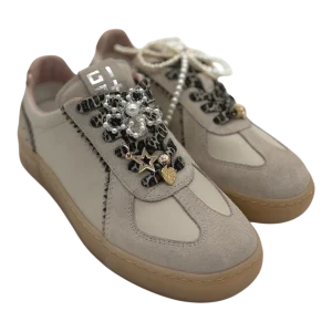 Sneakers pelle donna GIO+ Combi Leopard -Blue 1000 -