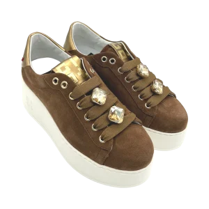 Sneakers pelle donna GIO+ Combi pelle Cuoio - ROSA  11  -