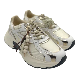 Sneakers pelle donna GIO+ combi Gold -Dalia 13 -