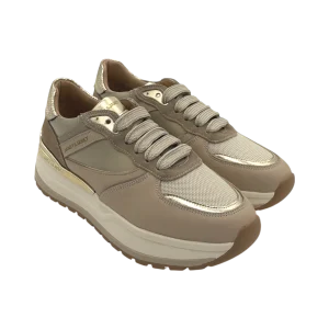 Sneakers pelle donna Janet & Janet Beige - J411 -