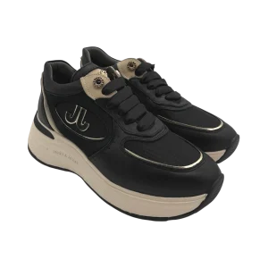 Sneakers pelle donna Janet & Janet Black -J380-