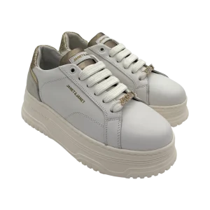 Sneakers pelle donna Janet & Janet White -J422-