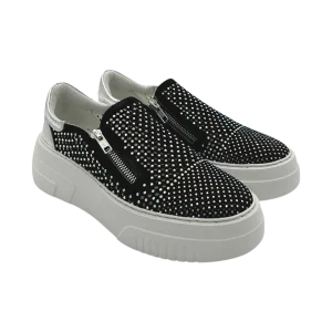 Sneakers slip-on pelle donna FRU.IT Black  - 9082-