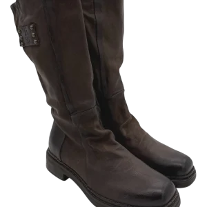 Stivale pelle donna AS98 Ebano - C15302 -