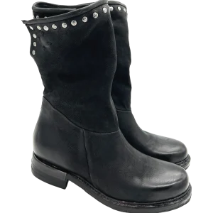 Stivale pelle donna AS98 Nero - B80302 -