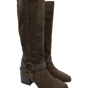 Stivale pelle donna Janet & Janet darkbrown -J515-