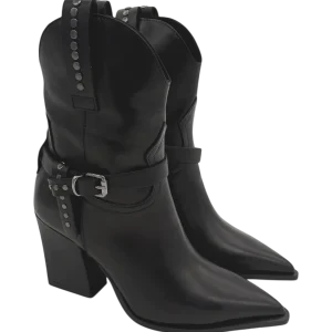 Stivale texano pelle donna Mimmù Black -M2726M14-