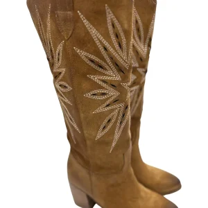 Stivale texano Zoe Camoscio Cuoio  - Caracas 02 -