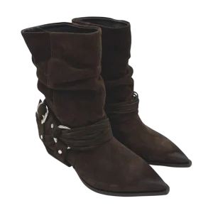 Stivale texano camoscio donna Mimmù Testa Moro -M6726M16-