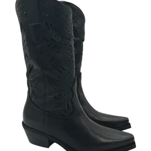 Stivale texano pelle Zoe Nero - Dakota 15 -