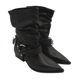 Stivale texano pelle donna Mimmù Black -M6726M16-