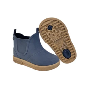 Stivaletti Bambino Kids Boatilus Baby Bealty Brushed Gomma Navy Beige Beabrsh