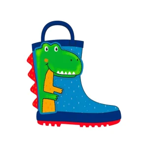 Stivaletti bambino Kids Mr.Tiggle Rain Boot Dinosauro Gomma Blue R-BOOT-001-033