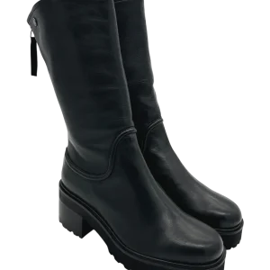 Stivaletto pelle donna Janet & Janet Black -J482-