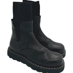 Stivaletto pelle donna Malloni Nero -001Mercury-