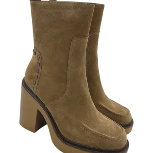Stivaletto donna Apepazza pelle scamosciata Cognac - Adele -