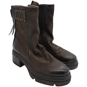 Stivaletto pelle donna AS98 Ebano - A89227-