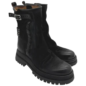 Stivaletto pelle donna AS98 Nero - B51226-