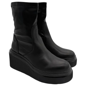 Stivaletto pelle donna Janet & Janet Black -J460-