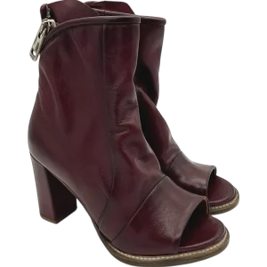 Stivaletto tacco in pelle donna AS98 Rubino - B40003 -