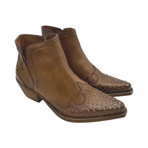Stivaletto pelle texano Zoe Cuoio  - Dakota 04 -