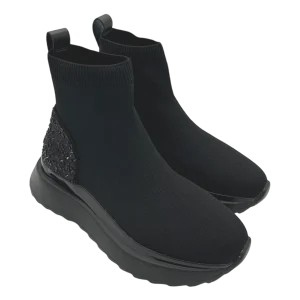 Stivaletto zeppa donna Apepazza Black - Catia -