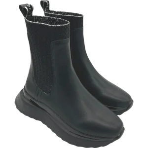 Stivaletto zeppa donna Apepazza Black - Cristina -