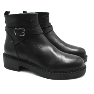 Stivaletto pelle donna Albano 1020 nero