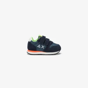 Sun68 Boy's Tom Fluo First Step Navy Blue Z35302F