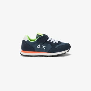Sun68 Boy's Tom Fluo Kid Navy Blue Z35302K