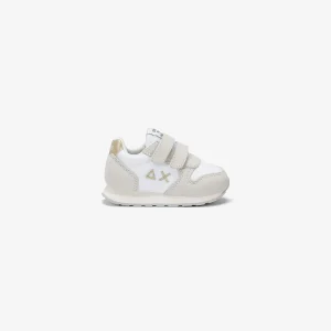 Sun68 Girl's Ally Gold Silver First Step Bianco Z35402F