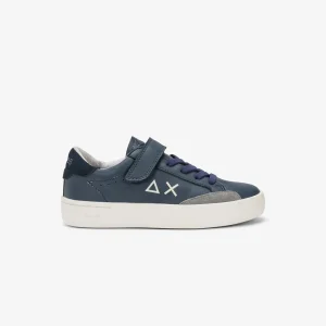 Sun68 Boy'S Street Leather Kid Navy Blue