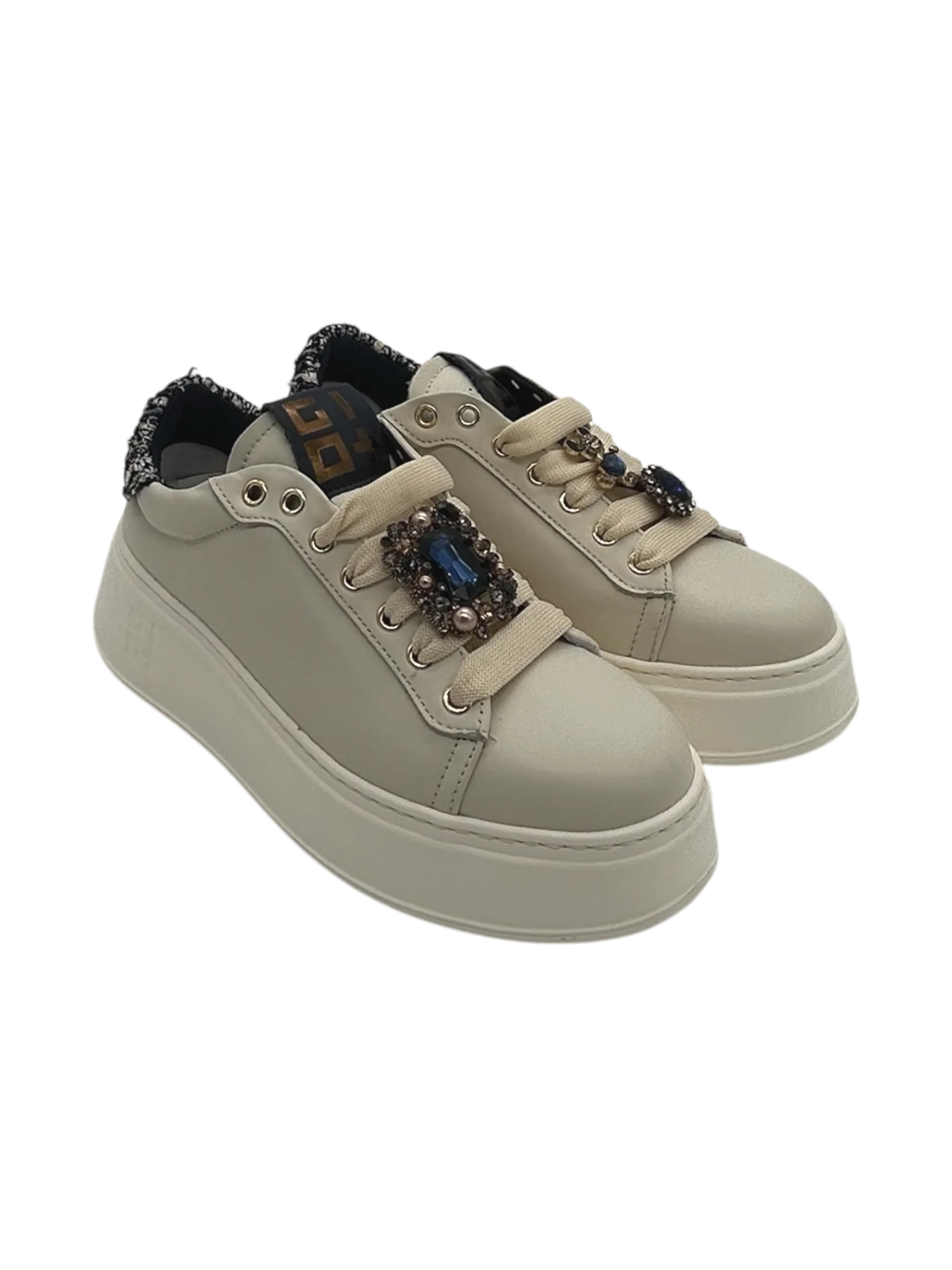 Sneakers pelle donna GIO+ Panna Chic - PIA 424 A - - immagine 2