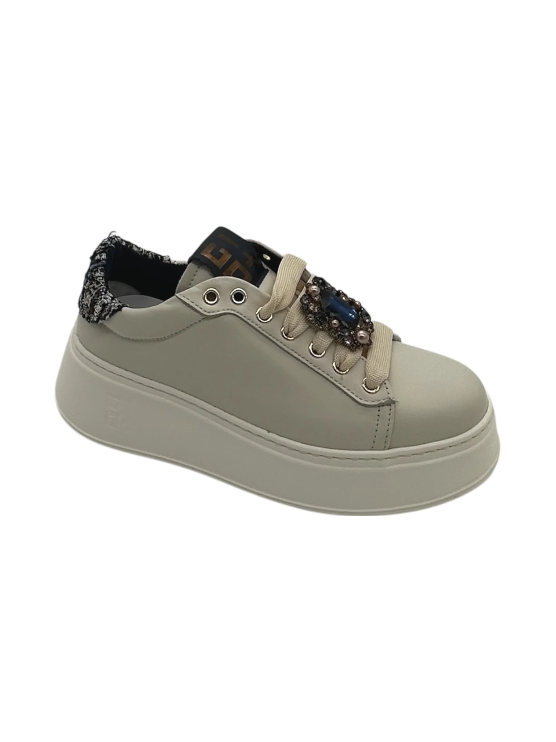 Sneakers pelle donna GIO+ Panna Chic - PIA 424 A - - immagine 3