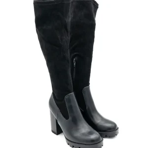 Stivale semilpelle stretch donna CAFèNOIR  9950 nero