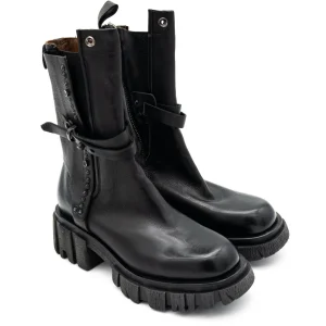 Stivaletto pelle donna AS98 A54202 Nero