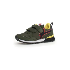 W6YZ Jet Vl J Suede Solid Nylon Militare Nero Red